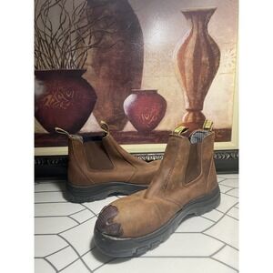 ROCKROOSTER Men's size 13 EEE Boots, Pull On Oiled Leather Soft Toe AK224